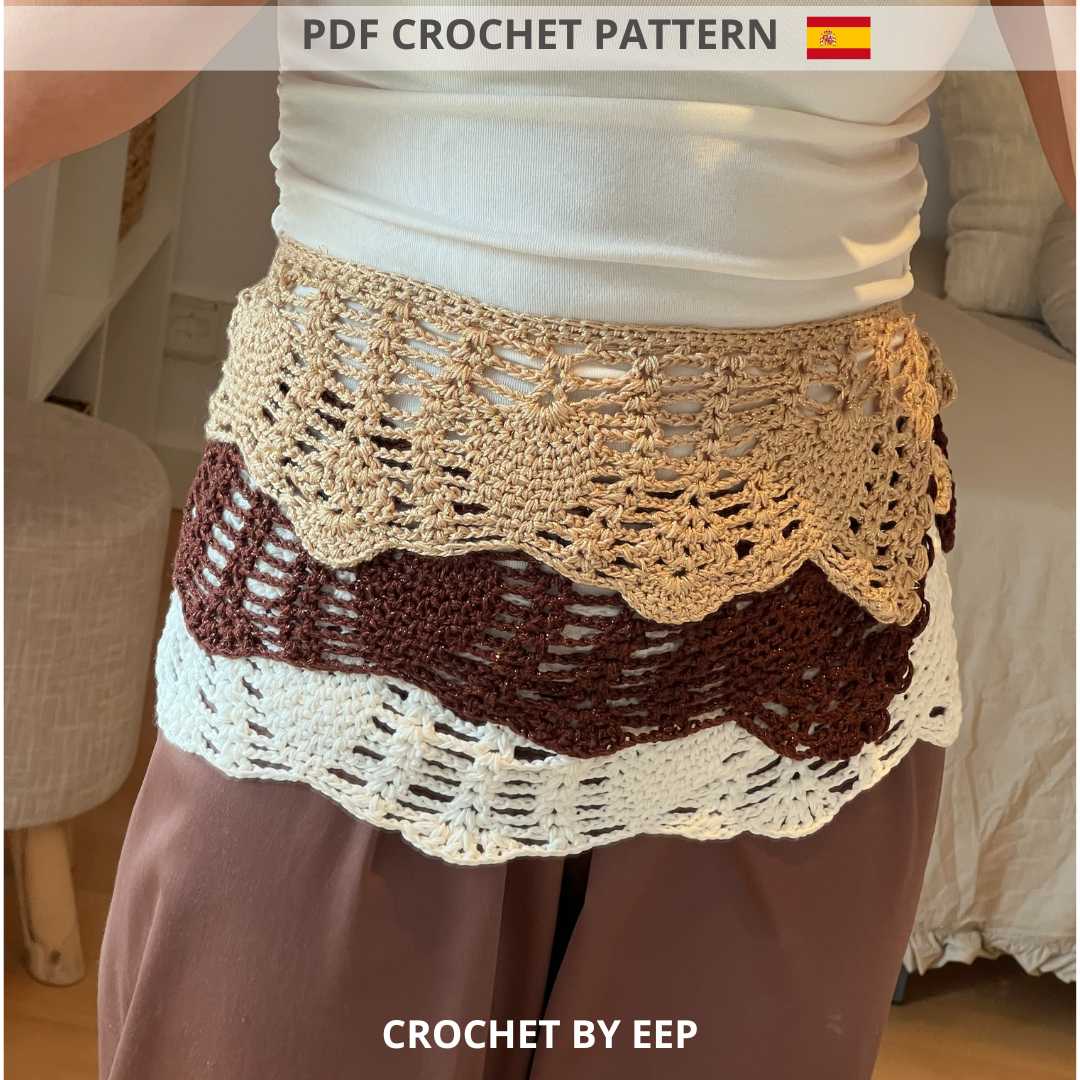 PDF Patrón Crochet | Venecia Cinturón