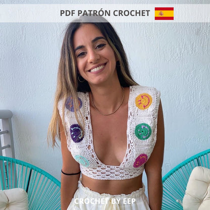 PDF Patrón Crochet | All Smiles Top