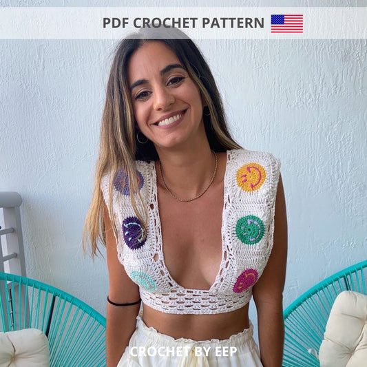 PDF Crochet Pattern | All Smiles Top