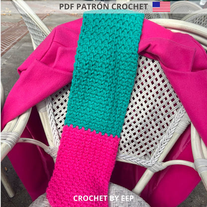PDF Crochet Pattern | Super Chunky Scarf
