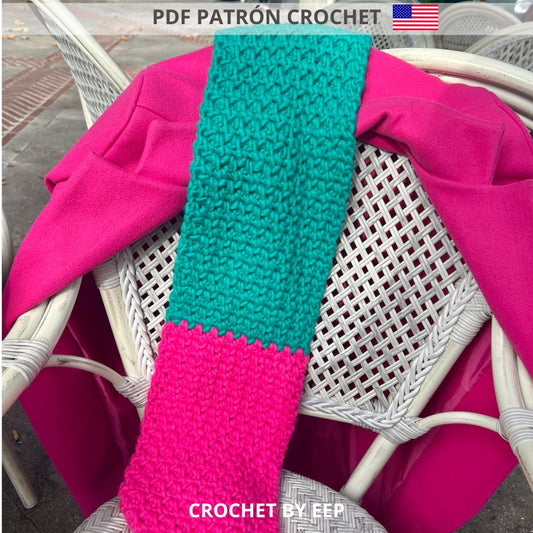 PDF Crochet Pattern | Super Chunky Scarf