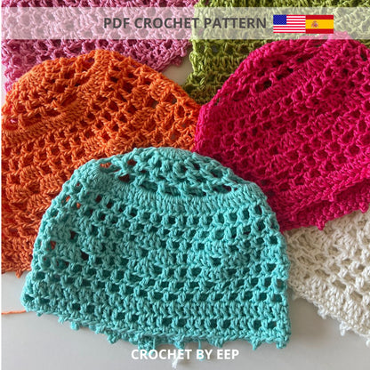 PDF Crochet Pattern | Portofino Mesh Hat