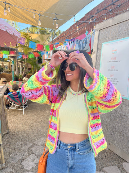 PDF Crochet Pattern | Bougainvillea Cardigan