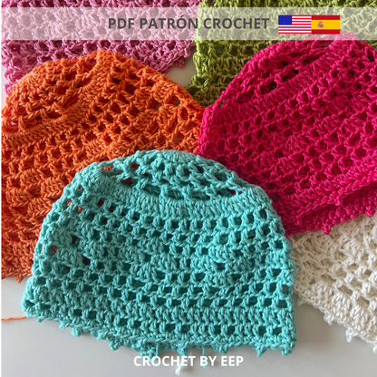 PDF Patrón Crochet | Portofino Casquete Gorro